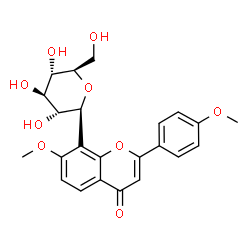 8-β-D-Glucopyranosyl-4',7-dimethoxyflavone Structure