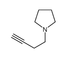 1-but-3-ynylpyrrolidine结构式