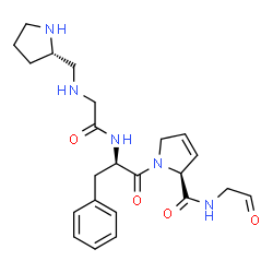 cyclo(glycyl-prolyl-psi(CH2NH)-glycyl-phenylalanyl-prolyl) structure