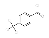 Benzoyl chloride,4-(trichloromethyl)- Structure