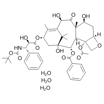 三水多烯紫杉醇结构式