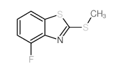 4-氟-2-甲基硫代苯并噻唑结构式