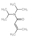 2-Butenamide,3-methyl-N,N-bis(1-methylethyl)- Structure