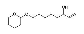 3-hydroxy-8-(tetrahydropyran-2-yloxy)-1-octene结构式