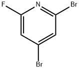 2,4-二溴-6-氟吡啶结构式