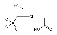 acetic acid,2,4,4,4-tetrachloro-2-methylbutan-1-ol结构式