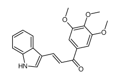 3-(1H-indol-3-yl)-1-(3,4,5-trimethoxyphenyl)prop-2-en-1-one结构式