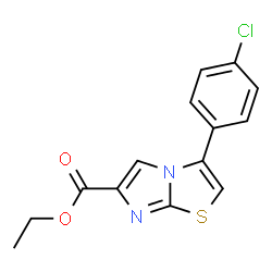 3-(4-CHLOROPHENYL)IMIDAZO[2,1-B]THIAZOLE-6-CARBOXYLIC ACID ETHYL ESTER Structure