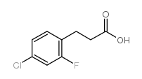 3-(2-氟-4-氯苯基)-丙酸结构式