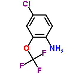 4-氯-2-(三氟甲氧基)苯胺结构式