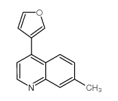 3-(7-甲基-4-喹啉)-呋喃结构式