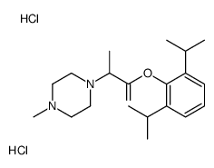 [2,6-di(propan-2-yl)phenyl] 2-(4-methylpiperazin-1-yl)propanoate,dihydrochloride Structure