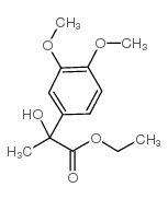 Lactic acid, 2-(3,4-dimethoxyphenyl)-, ethyl ester Structure