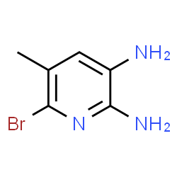 6-溴-5-甲基吡啶-2,3-二胺结构式