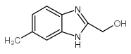 (6-甲基-1H-苯并[d]咪唑-2-基)甲醇结构式