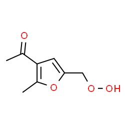 Ethanone, 1-[5-(hydroperoxymethyl)-2-methyl-3-furanyl]- (9CI) structure