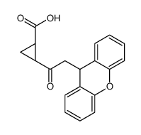 (1S,2S)-2-(2-(9H-xanthen-9-yl)acetyl)cyclopropanecarboxylic acid Structure