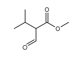 methyl 2-formyl-3-methylbutanoate结构式