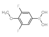 3,5-二氟-4-甲氧基-苯硼酸结构式