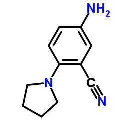 5-Amino-2-(pyrrolidin-1-yl)benzonitrile Structure