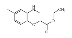 6-氟-3,4-二氢-2H-1,4-苯并噁嗪-2-羧酸乙酯结构式
