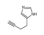 4-(3-丁炔-1-基)-1H-咪唑结构式