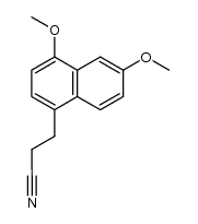 β-(4,6-Dimethoxy-1-naphthyl)propionitrile Structure