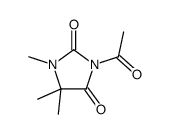 3-acetyl-1,5,5-trimethylimidazolidine-2,4-dione Structure