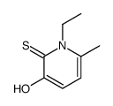 1-Ethyl-3-hydroxy-6-methylpyridine-2(1H)-thione结构式
