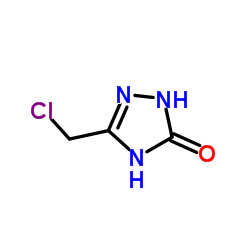 5-氯甲基-2,4 -二氢[ 1,2,4 ]三唑-3 -酮结构式