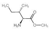 Methyl L-isoleucinate structure