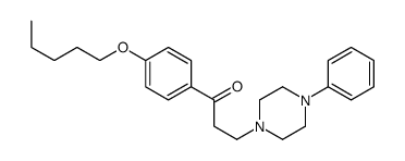 1-(4-pentoxyphenyl)-3-(4-phenylpiperazin-1-yl)propan-1-one Structure
