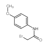 2-溴-N-(4-甲氧基苯)乙酰胺结构式