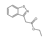 1,2-Benzisothiazol-3-yl-acetic acid ethyl ester Structure