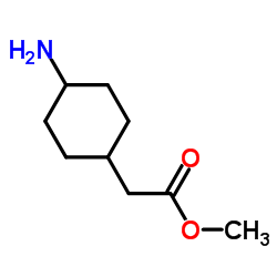 (4-氨基环己基)-乙酸甲酯结构式