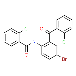 N-(4-bromo-2-(2-chlorobenzoyl)phenyl)-2-chlorobenzamide Structure