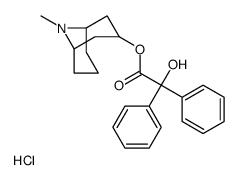 9-Methyl-3α-granatanyl benzilate hydrochloride structure
