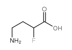 DL-4-氨基-2-氟丁酸结构式