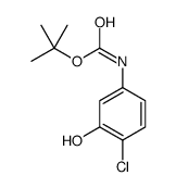 (4-氯-3-羟基苯基)氨基甲酸叔丁酯结构式