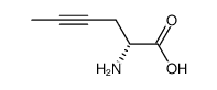 (R)-2-amino-4-hexynoic acid Structure