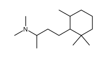 [1-methyl-3-(2,6,6-trimethylcyclohexyl)propyl]dimethylamine Structure