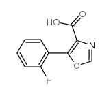 5-(2-氟苯基)噁唑-4-羧酸结构式