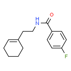 N-[2-(1-cyclohexen-1-yl)ethyl]-4-fluorobenzamide结构式