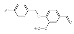 3-甲氧基-4-[(4-甲基苄基)氧基]苯甲醛结构式