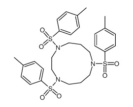 1,4,8-tris-(4-methylphenyl)sulfonyl-1,4,8-triazacycloundecane结构式