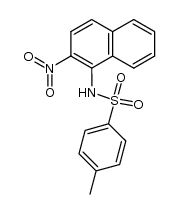 N-(2-nitro-[1]naphthyl)-toluene-4-sulfonamide Structure