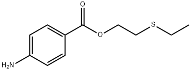 4-Aminobenzoic acid 2-(ethylthio)ethyl ester Structure