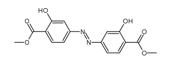2,2'-dihydroxy-4,4'-azo-di-benzoic acid dimethyl ester Structure