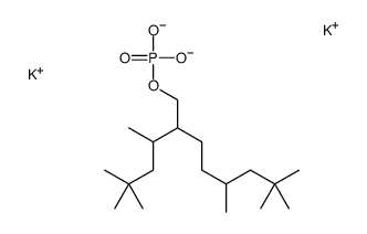 1-Octanol, 5,7,7-trimethyl-2-(1,3,3-trimethylbutyl)-, phosphate, potassium salt结构式