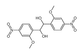 2,2'-dimethoxy-4,4'-dinitro-bibenzyl-α,α'-diol Structure